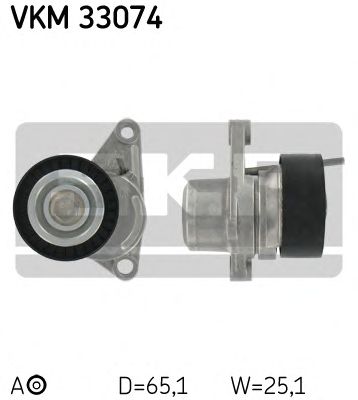 VKM 33074 SKF Натяжний ролик1